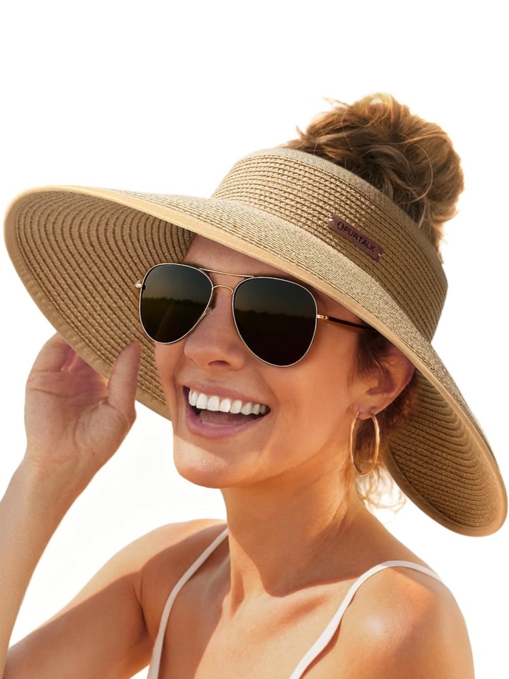 Elegant Tan Women's Sun Hat
